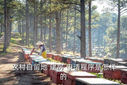  農村自留地 建房 申請程序是怎樣的