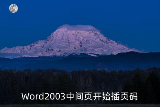 中間頁