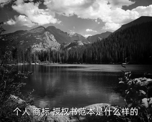 個(gè)人 商標(biāo) 授權(quán)書(shū)范本是什么樣的