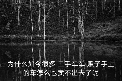 為什么如今很多 二手車車 販子手上的車怎么也賣不出去了呢