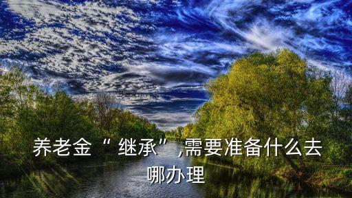 養(yǎng)老金“ 繼承”,需要準(zhǔn)備什么去哪辦理