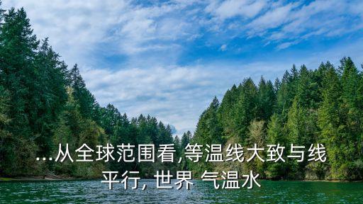 世界氣溫分布圖,1月世界氣溫分布圖