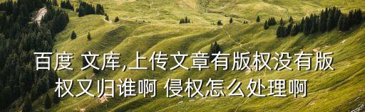 百度文庫(kù)侵權(quán)