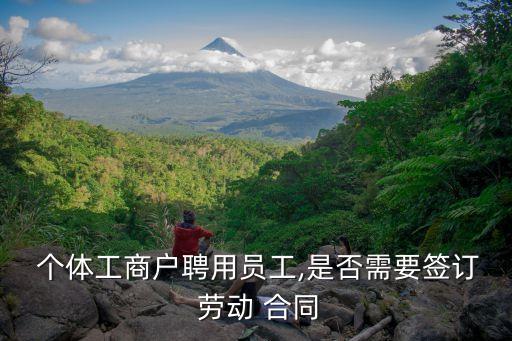  個(gè)體工商戶(hù)聘用員工,是否需要簽訂 勞動(dòng) 合同