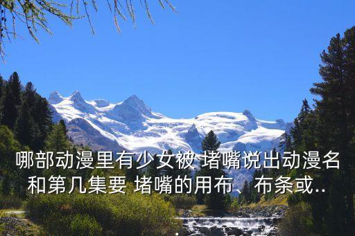 哪部動漫里有少女被 堵嘴說出動漫名和第幾集要 堵嘴的用布、布條或...