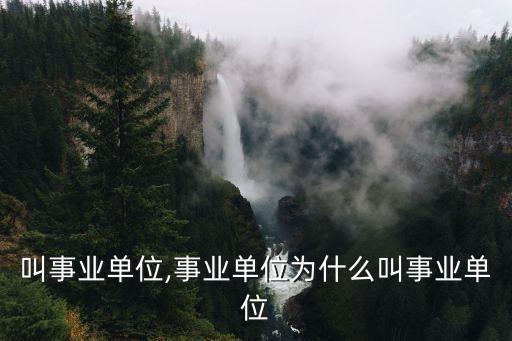 什么叫事業(yè)單位,事業(yè)單位為什么叫事業(yè)單位