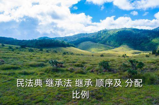 遺產(chǎn)繼承的順序及分配比例,2022遺產(chǎn)繼承順序及分配比例