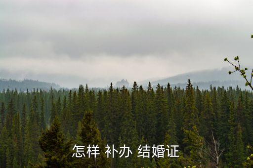 如何補(bǔ)辦結(jié)婚證,30多年的夫妻如何補(bǔ)辦結(jié)婚證