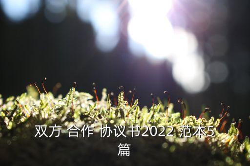 最新合作協(xié)議書范本,工程合作協(xié)議書范本 二人