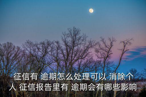 征信逾期怎么消除,網(wǎng)貸逾期了暫時(shí)還不上怎么辦