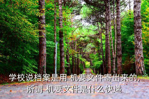 機(jī)要郵寄