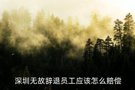 深圳無(wú)故辭退員工應(yīng)該怎么賠償