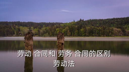  勞動(dòng) 合同和 勞務(wù) 合同的區(qū)別 勞動(dòng)法