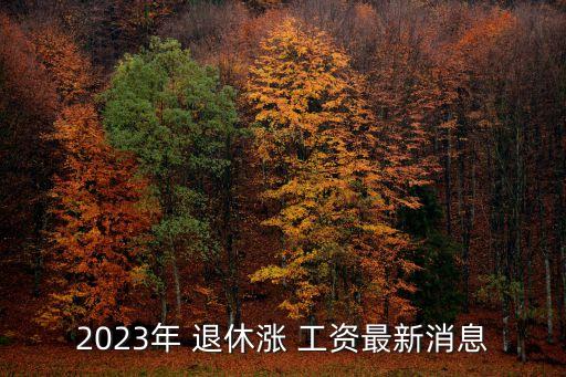 退休人員漲工資
