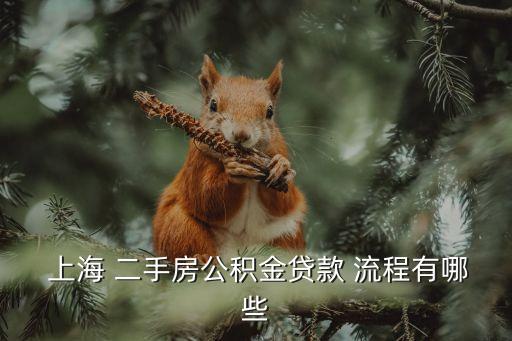  上海 二手房公積金貸款 流程有哪些