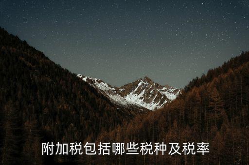 增值稅的三個附加稅