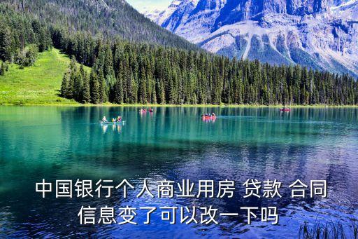 中國銀行貸款合同
