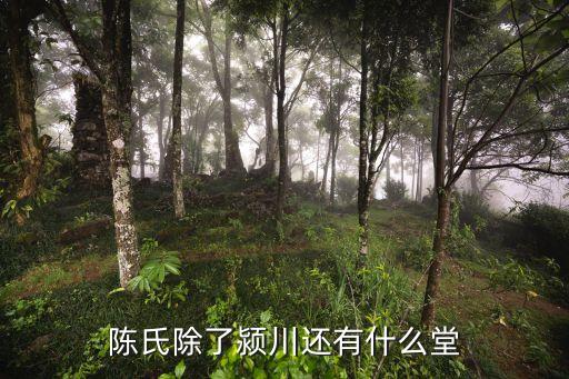 陳氏除了潁川還有什么堂