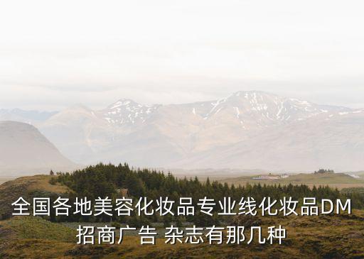 全國(guó)各地美容化妝品專業(yè)線化妝品DM招商廣告 雜志有那幾種