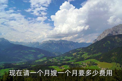 現(xiàn)在請(qǐng)一個(gè)月嫂一個(gè)月要多少費(fèi)用