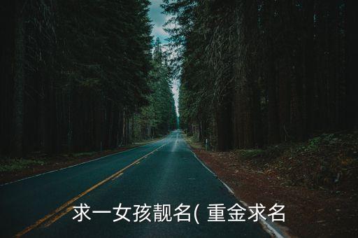 求一女孩靚名( 重金求名