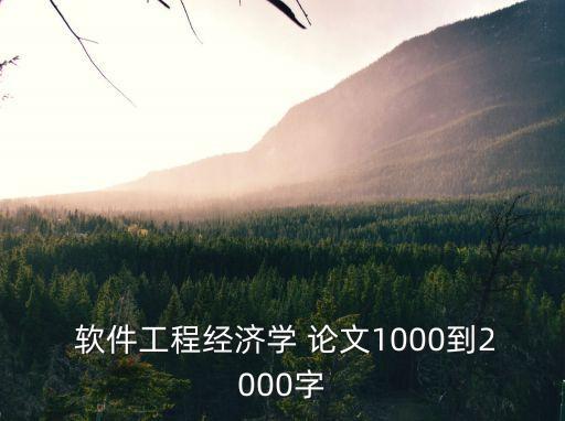 軟件工程論文