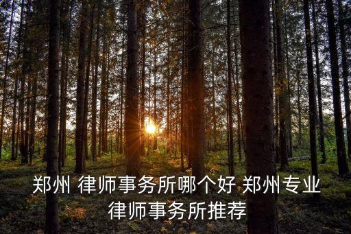  鄭州 律師事務(wù)所哪個(gè)好 鄭州專業(yè) 律師事務(wù)所推薦
