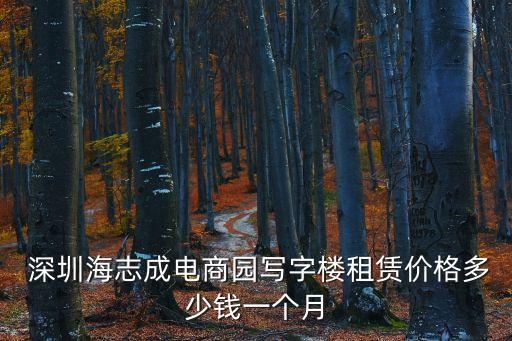  深圳海志成電商園寫字樓租賃價格多少錢一個月