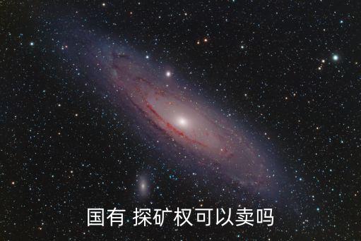 國有 探礦權(quán)可以賣嗎