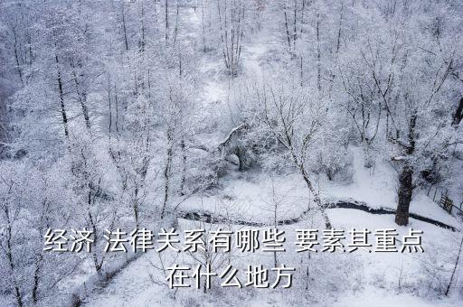 經(jīng)濟(jì)法律關(guān)系及三要素是指,舉例說明經(jīng)濟(jì)法律關(guān)系三要素之間的關(guān)系