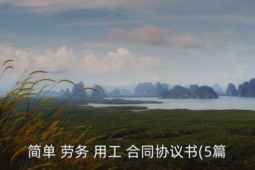 勞務(wù)用工合同怎么寫,簡易勞務(wù)用工合同