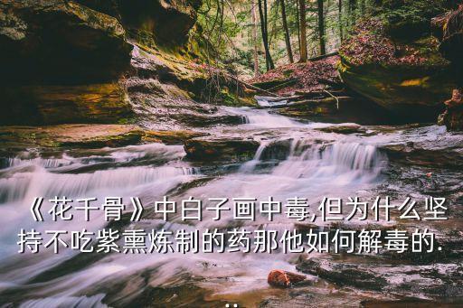 《花千骨》中白子畫中毒,但為什么堅(jiān)持不吃紫熏煉制的藥那他如何解毒的...