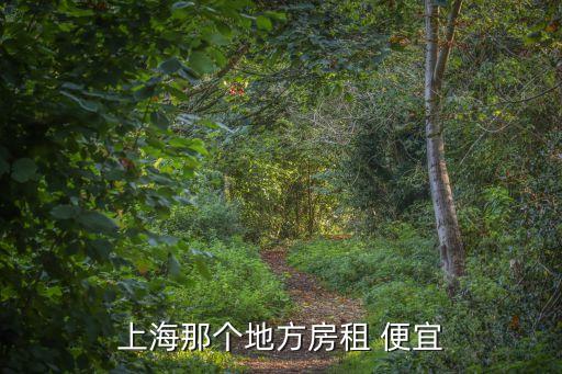 上海那個地方房租 便宜
