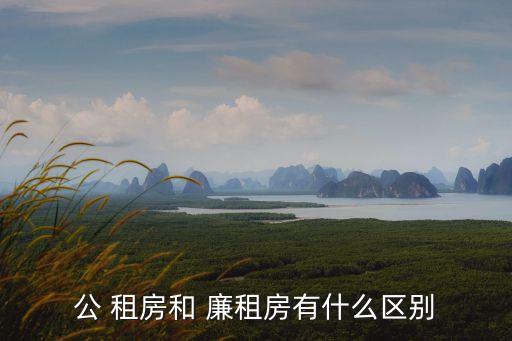 公 租房和 廉租房有什么區(qū)別