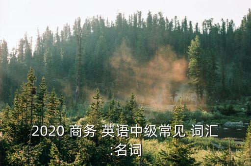 國(guó)際商務(wù)英語(yǔ)詞匯,商務(wù)英語(yǔ)詞匯2000