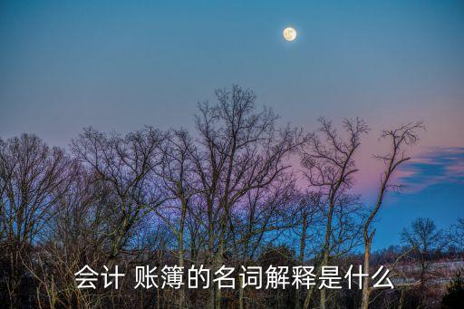會計賬簿