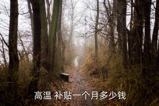  高溫 補(bǔ)貼一個(gè)月多少錢