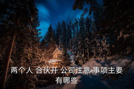 合伙開公司需要注意事項,出錢和出力股權分配