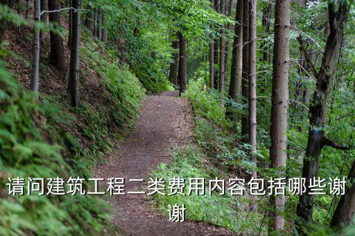 請問建筑工程二類費用內(nèi)容包括哪些謝謝