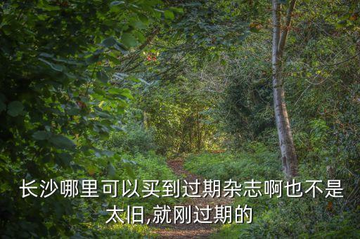  長沙哪里可以買到過期雜志啊也不是太舊,就剛過期的