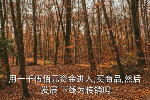 發(fā)展下線,傳銷發(fā)展下線
