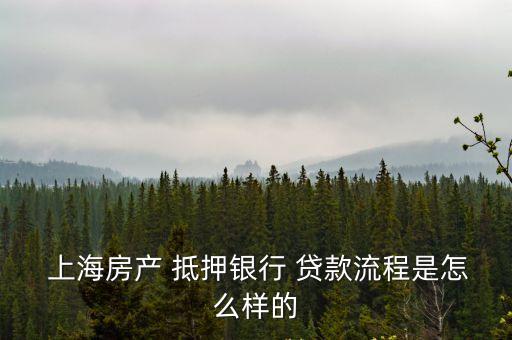 上海房屋抵押貸款
