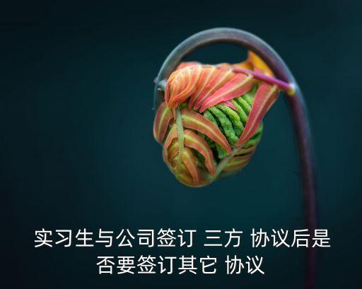 實習生三方協(xié)議,三方協(xié)議簽了還是應(yīng)屆畢業(yè)生嗎
