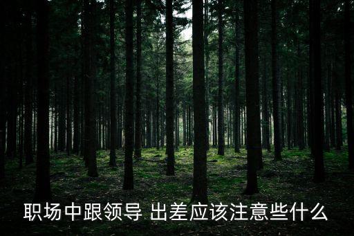 與上司出差