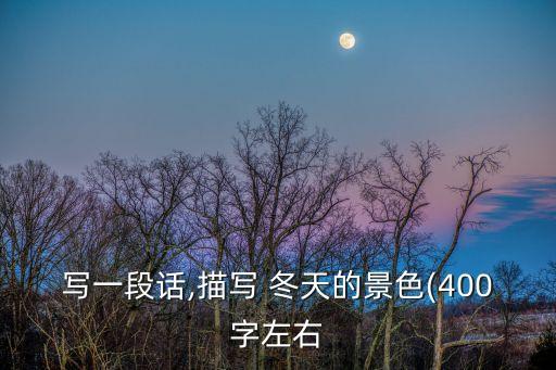 冬天的小路