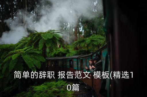 離職報告模板