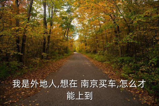 南京買(mǎi)車(chē)上牌條件,異地買(mǎi)車(chē)怎么把車(chē)運(yùn)回來(lái)