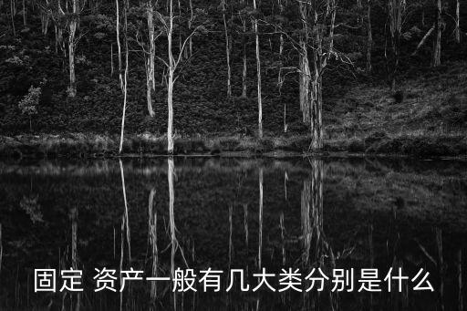 固定 資產(chǎn)一般有幾大類分別是什么