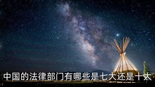 中國的法律部門有哪些是七大還是十大