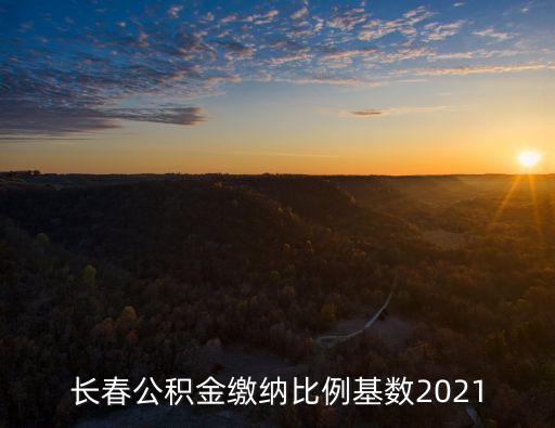長春公積金繳納比例基數(shù)2021